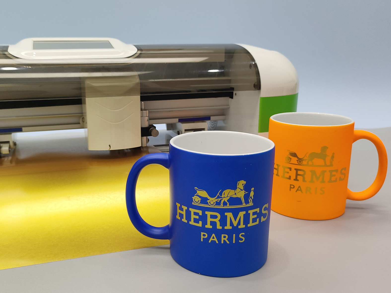 哑面陶瓷马克杯专色Logo的热转印